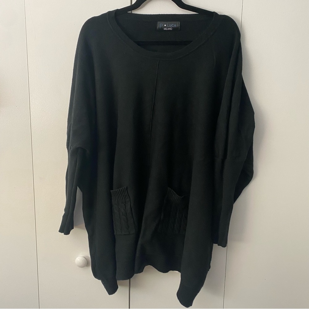 Black P. Luca Boxy Sweater size L